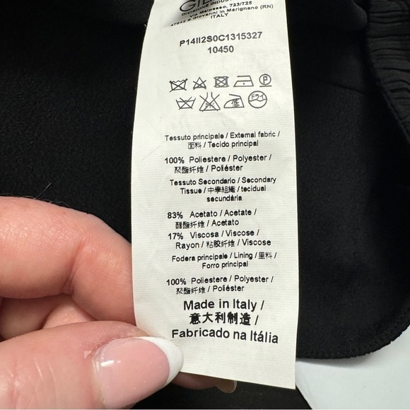 NWT Iceberg Plisse Black Maxi Skirt size L - Picture 6 of 13